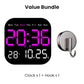 Multifunctional Digital Alarm Clock with Remote Control and Temperature Display