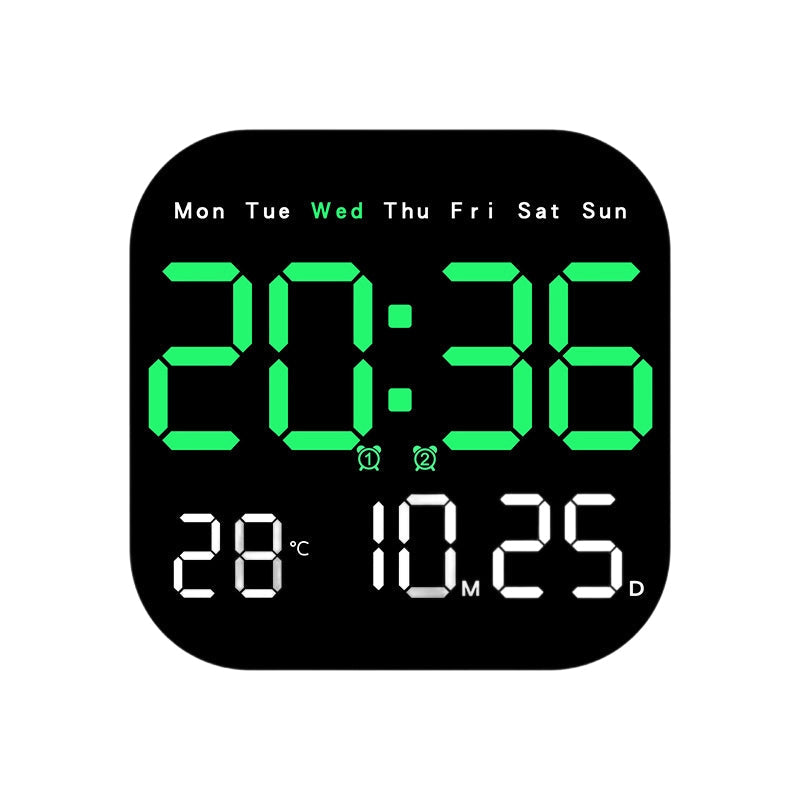 Multifunctional Digital Alarm Clock with Remote Control and Temperature Display
