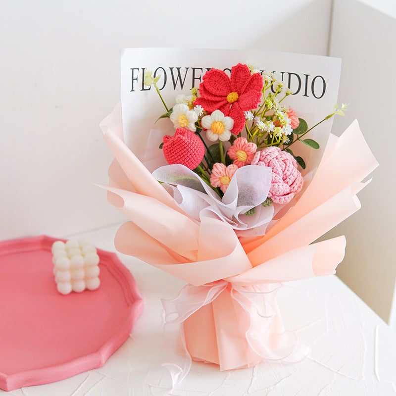Handmade Delicate Crochet Flower Bouquet