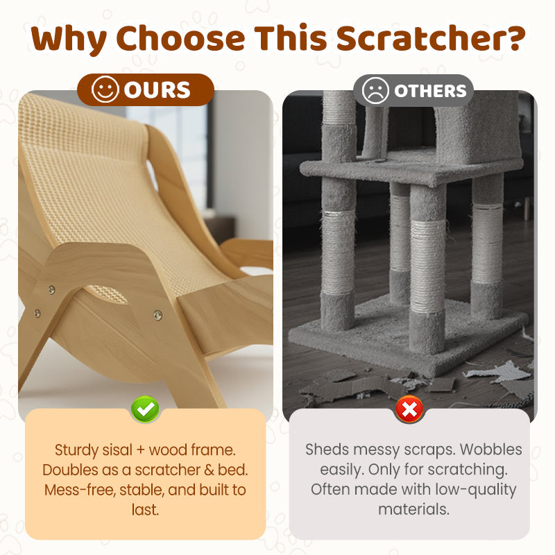 2-in-1 Sisal Cat Scratching Lounger