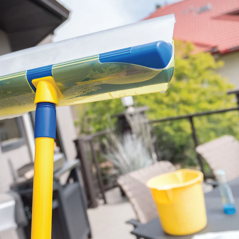 Scratch-Free Streak-Free Silicone Squeegee 5-Piece Set for Glass Cleaning