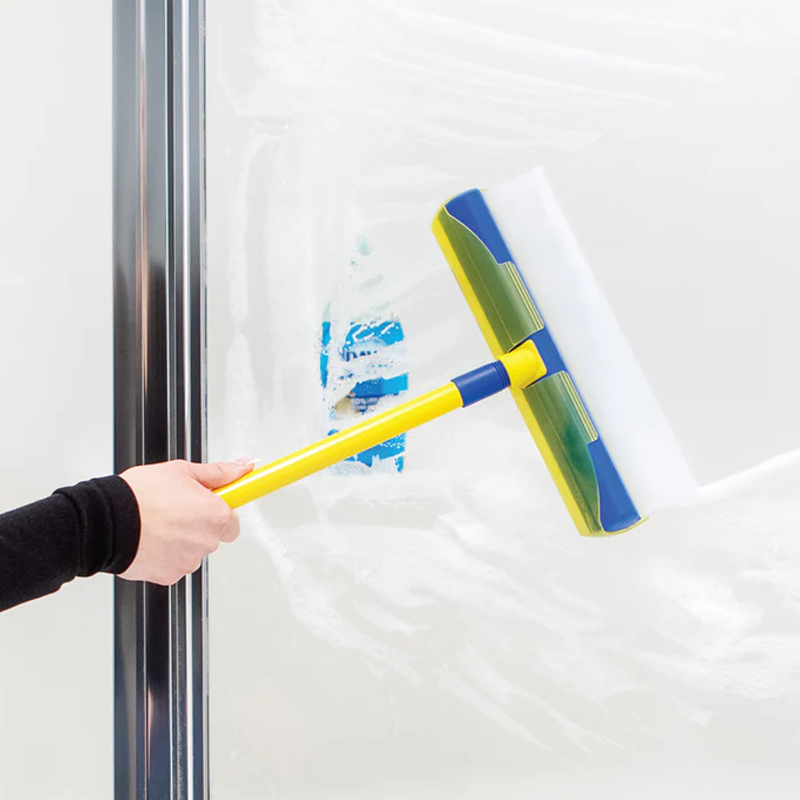 Scratch-Free Streak-Free Silicone Squeegee 5-Piece Set for Glass Cleaning