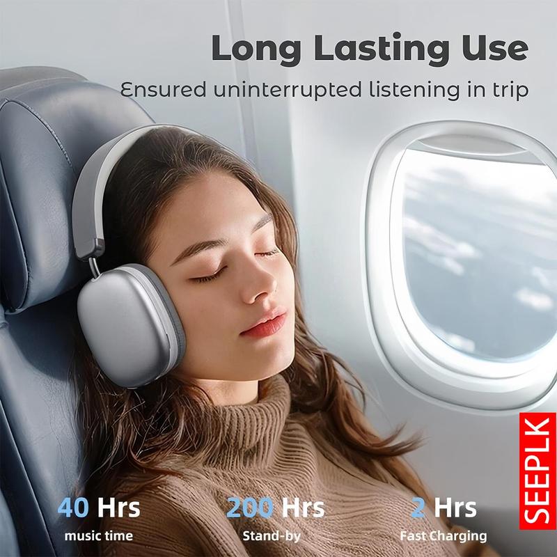 Wireless Bluetooth Headphones with 40-Hour Playtime & 360° Sound