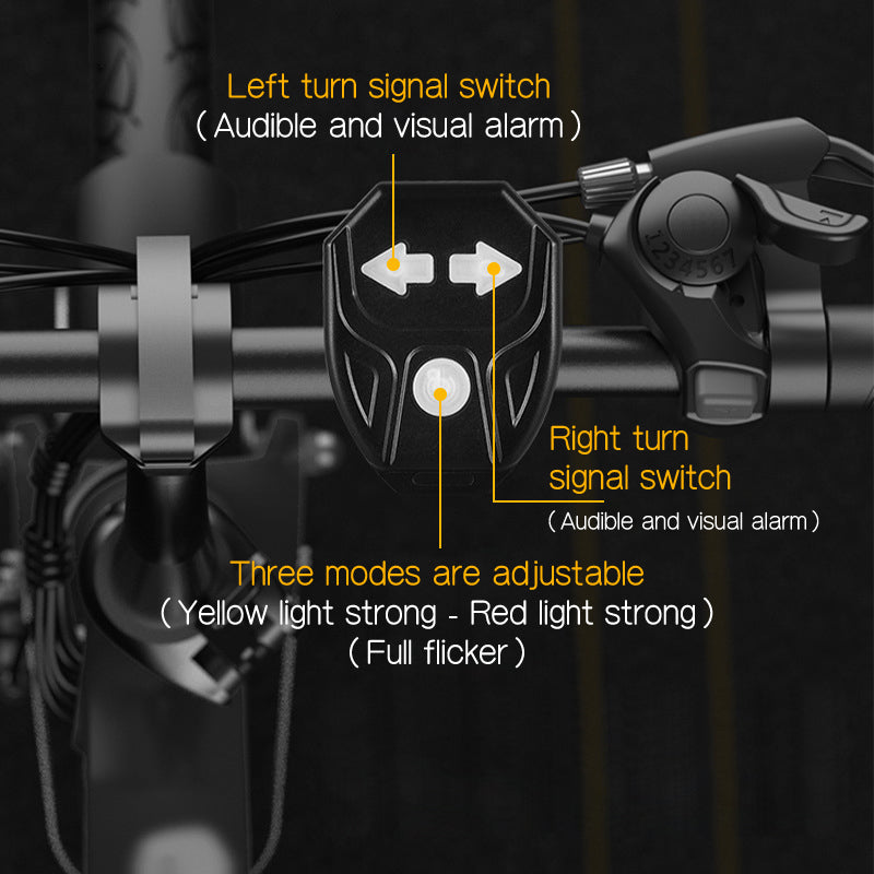 Bicycle Tail Light with Wireless Remote and Turn Signals