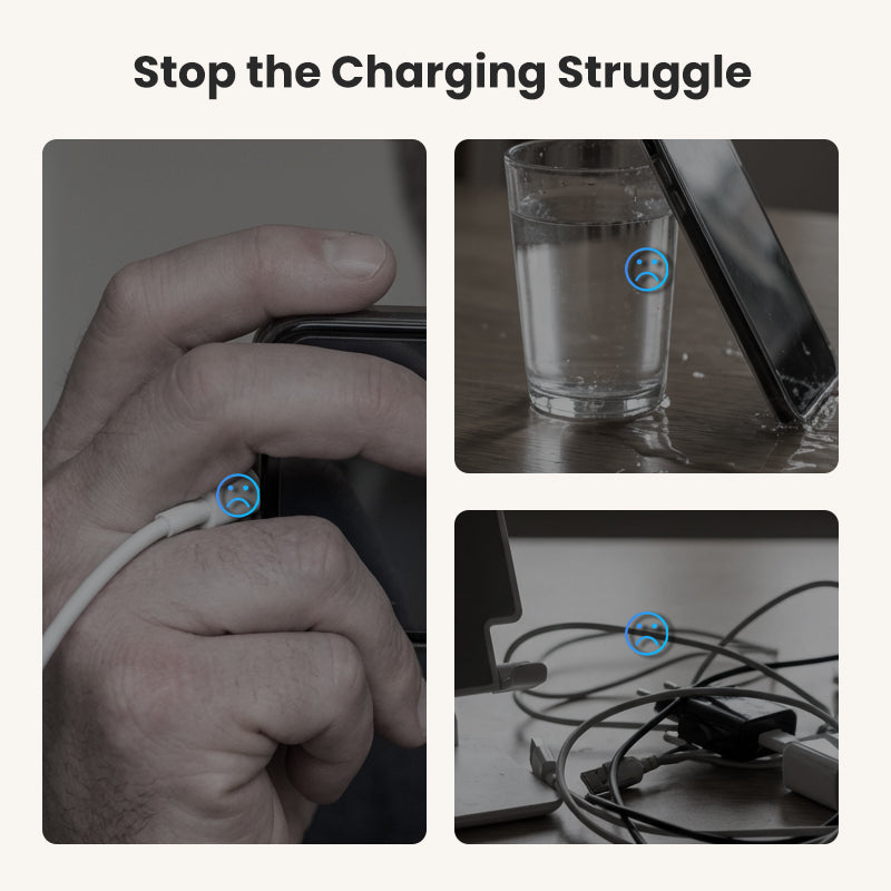 240W Fast Charging Adapter with 360° Foldable Phone Stand