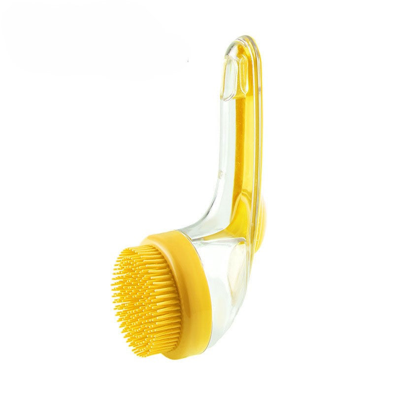 Pet Bath Brush with Long Handle & Shampoo Dispenser