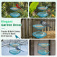 Vintage-Style Hanging Bird Feeder with Bath