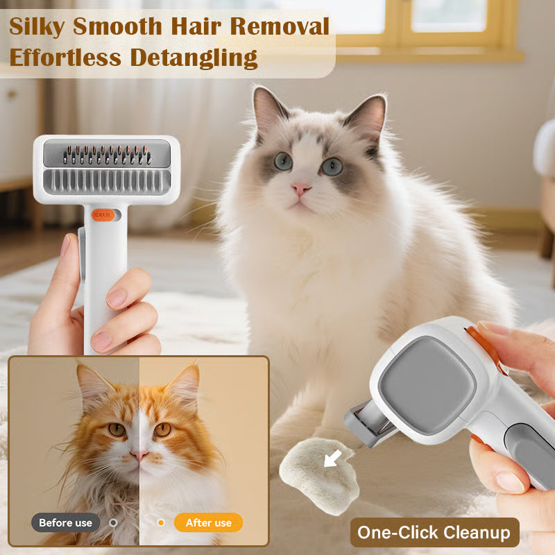 2-in-1 Pet Self-Detangling & Grooming Comb
