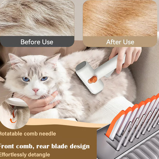 2-in-1 Pet Self-Detangling & Grooming Comb