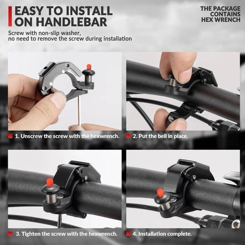 Compact Discreet Bicycle Bell