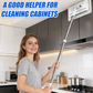 Hands-Free Flat Mop with Shark-Tooth Grip and Telescopic Pole