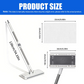 Hands-Free Flat Mop with Shark-Tooth Grip and Telescopic Pole
