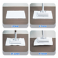 Hands-Free Flat Mop with Shark-Tooth Grip and Telescopic Pole