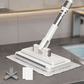Hands-Free Flat Mop with Shark-Tooth Grip and Telescopic Pole