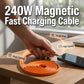 240W Magnetic Self-Winding Type-C Cable
