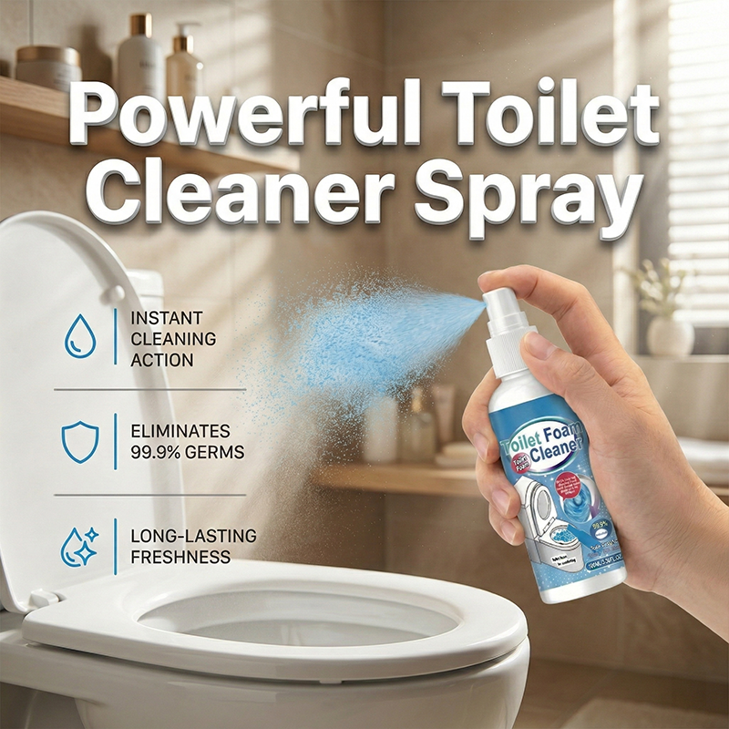 Powerful Stain and Odor Removing Toilet Cleaner Spray
