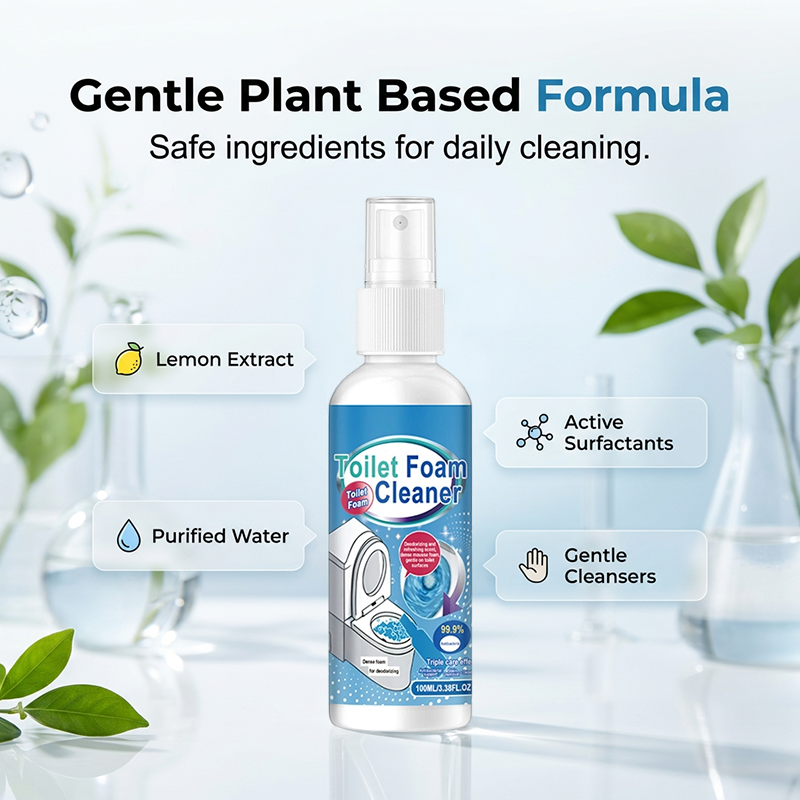 Powerful Stain and Odor Removing Toilet Cleaner Spray