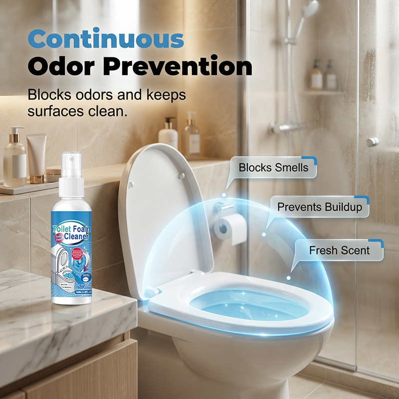 Powerful Stain and Odor Removing Toilet Cleaner Spray