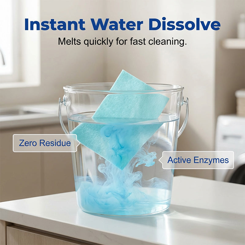 Water-Soluble Multi-Surface Floor Cleaning Sheets