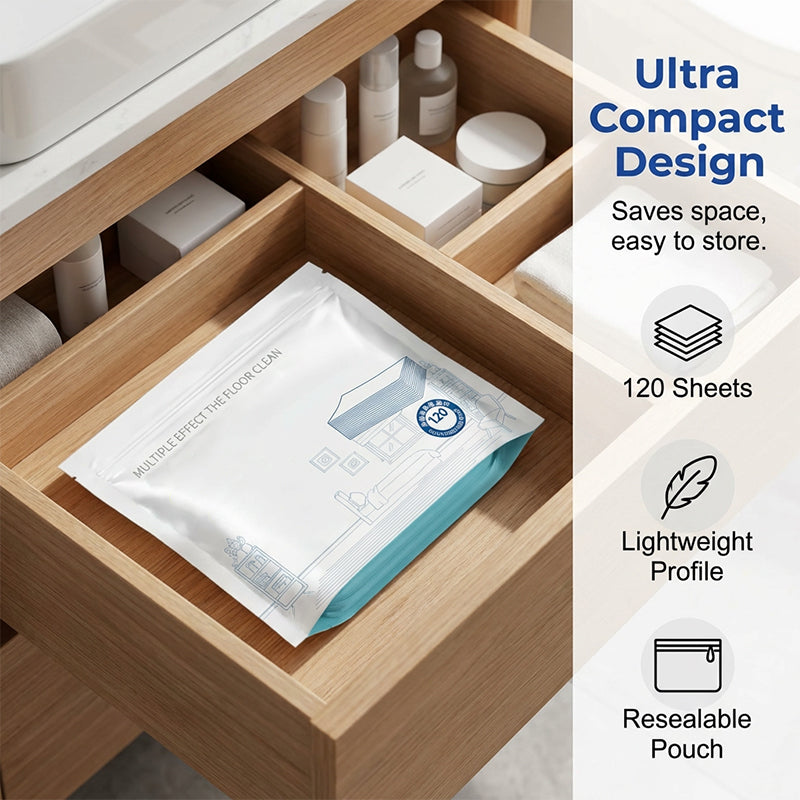 Water-Soluble Multi-Surface Floor Cleaning Sheets