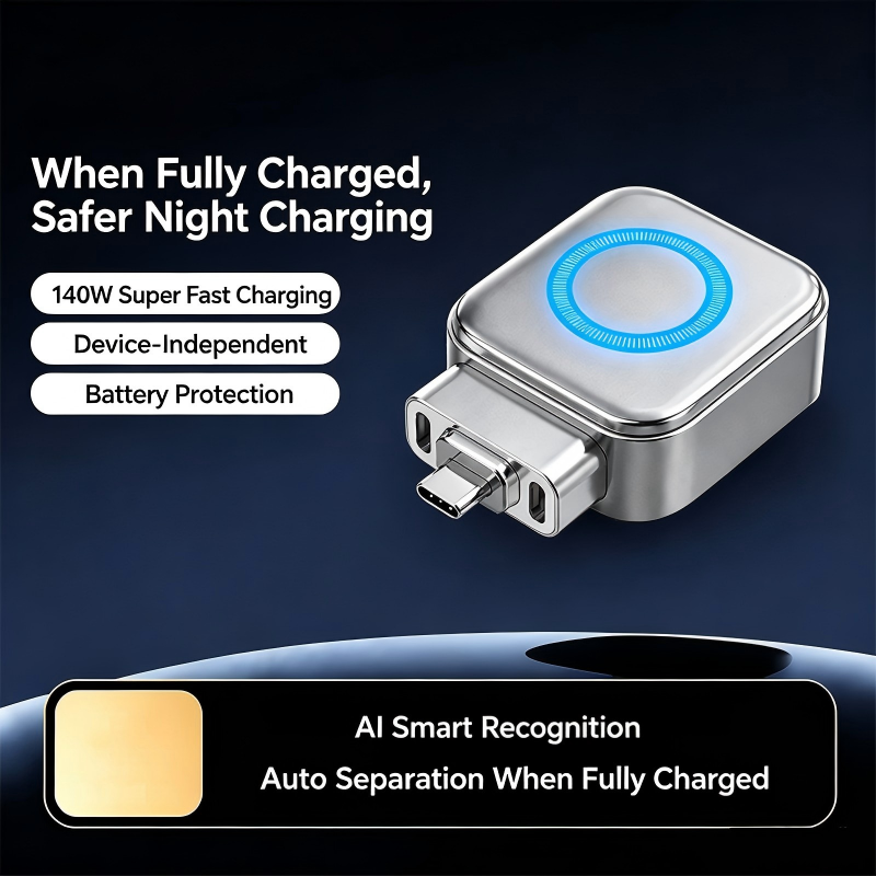 140W Auto Power-Off USB-C Fast Charging Adapter