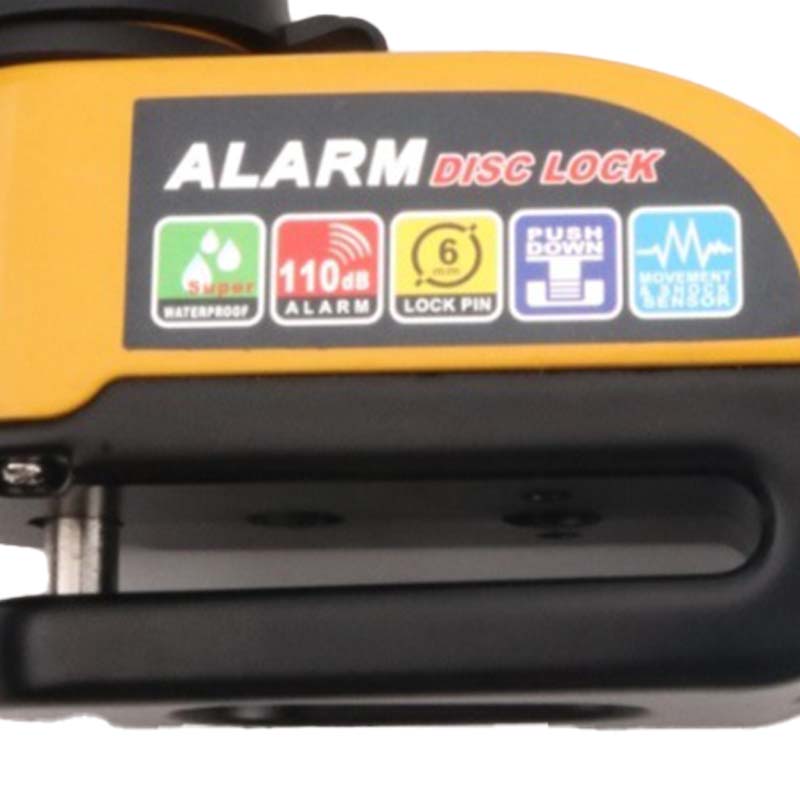 Heavy-Duty Waterproof Disc Brake Lock with 110dB Alarm