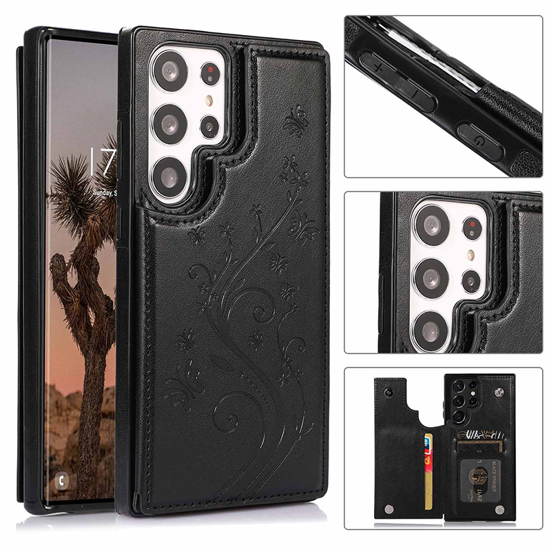 Folio Wallet Case with Card Holder and Stand