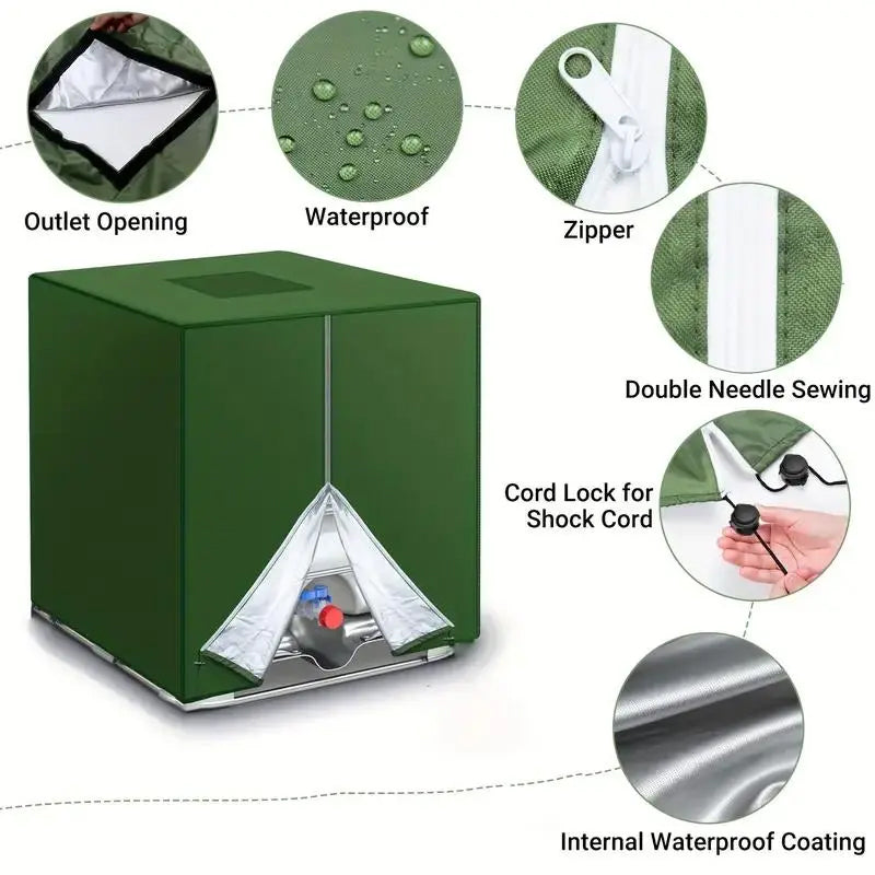 Waterproof Heavy-Duty IBC Tote Cover with UV Protection