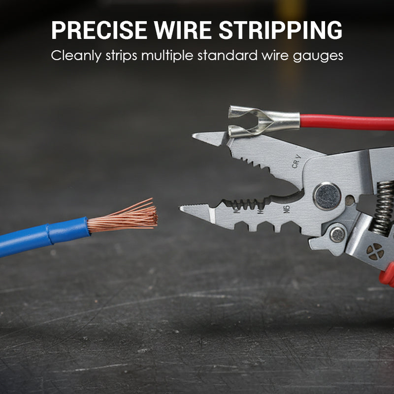 Wire Crimper Stripper with Voltage Detector