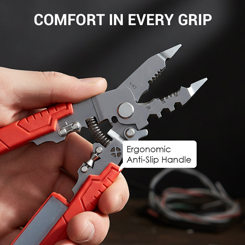 Wire Crimper Stripper with Voltage Detector