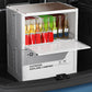 Collapsible Camping Storage Box with Wooden Lid