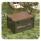 Collapsible Camping Storage Box with Wooden Lid