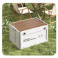 Collapsible Camping Storage Box with Wooden Lid