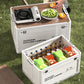 Collapsible Camping Storage Box with Wooden Lid
