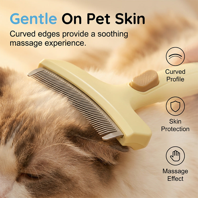 One-Click Pet De-shedding Brush