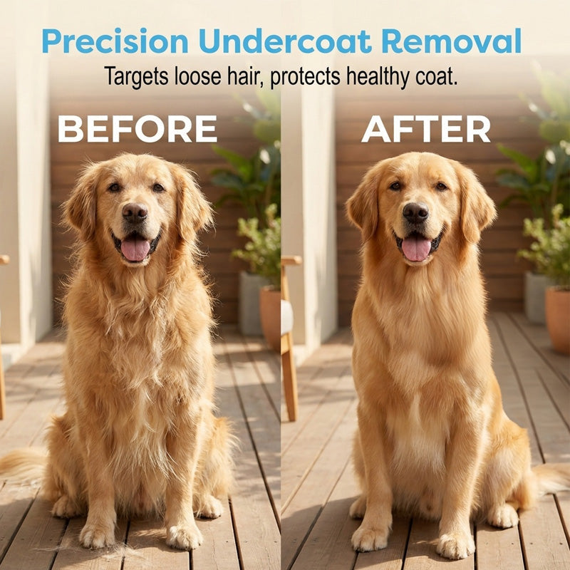 One-Click Pet De-shedding Brush