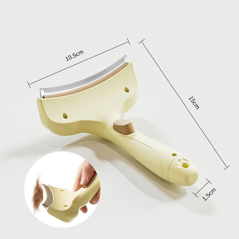 One-Click Pet De-shedding Brush