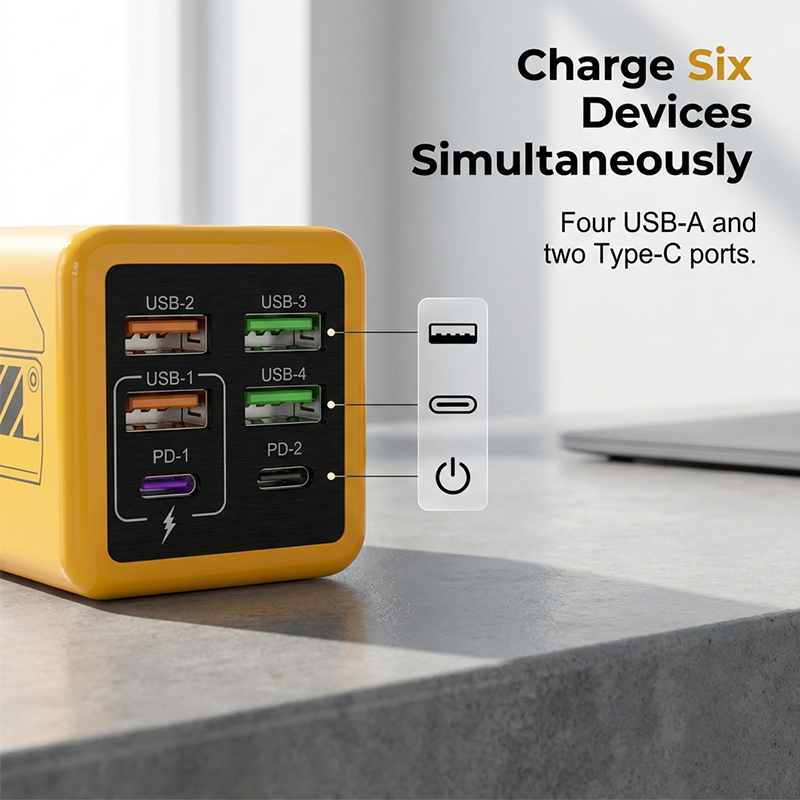 240W Turbo 6-Port Mecha Charging Station
