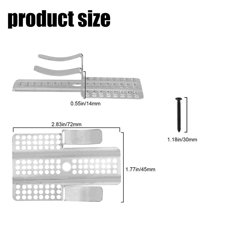 Stainless Steel Drywall Patch Repair Clips 10-Piece Set