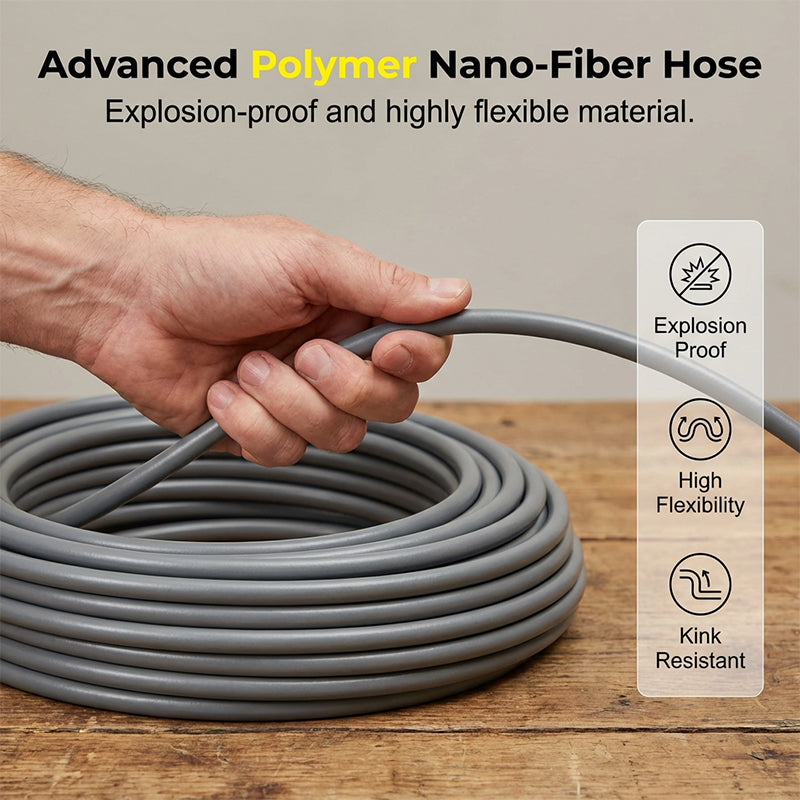 High-Pressure Washer Gun with Hose for Cars and Patios