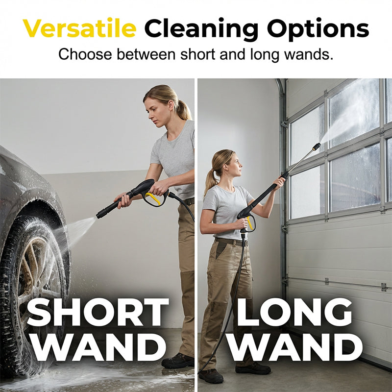 High-Pressure Washer Gun with Hose for Cars and Patios