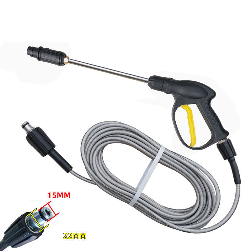 High-Pressure Washer Gun with Hose for Cars and Patios