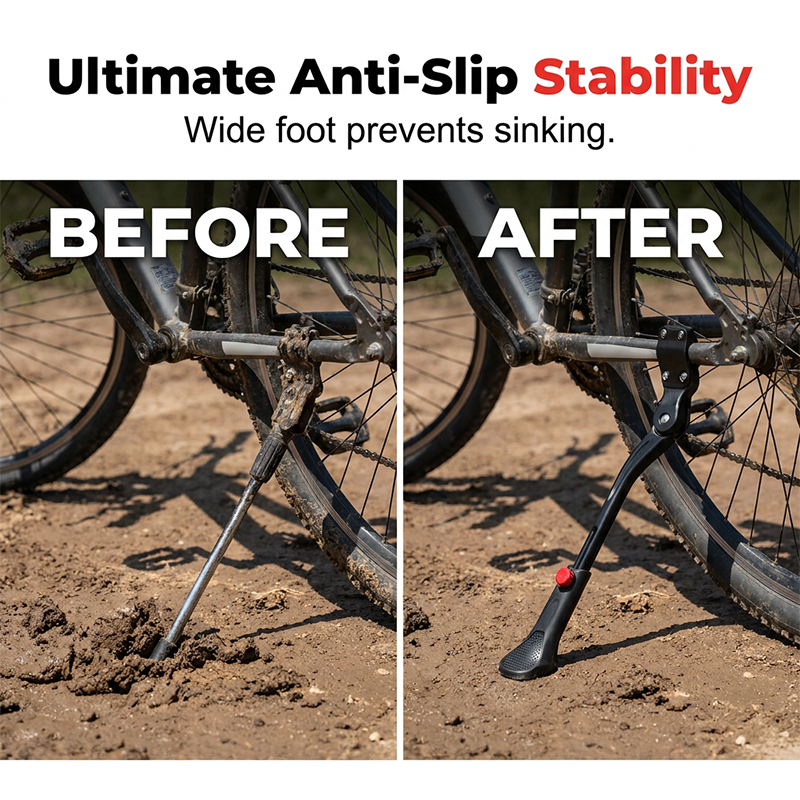 Universal Adjustable Aluminum Alloy Bicycle Side Stand