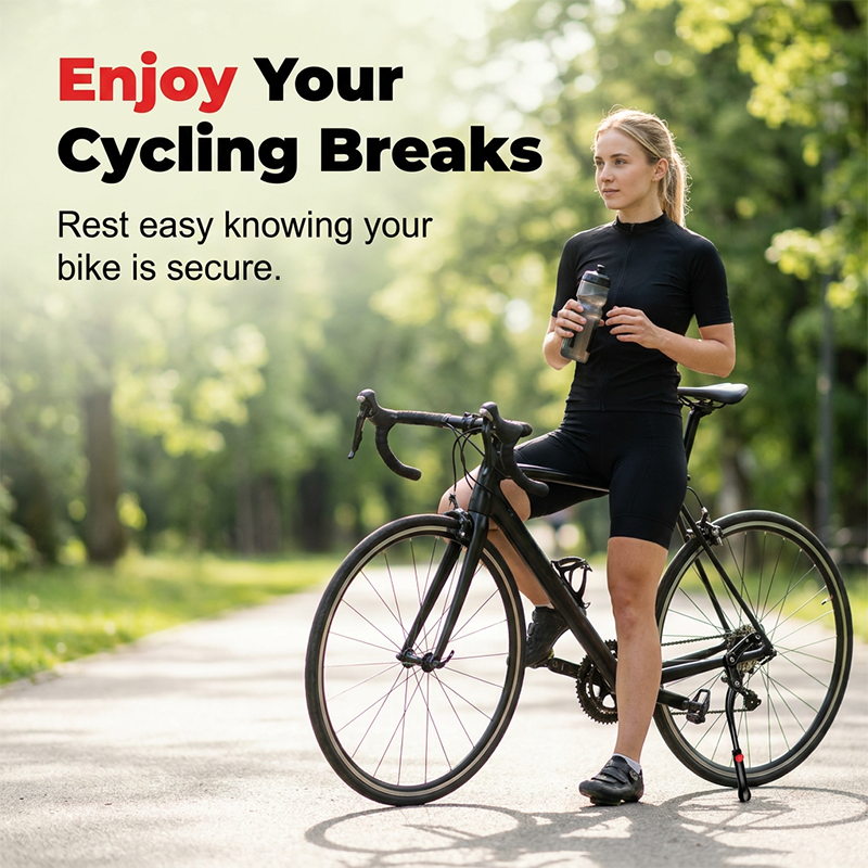 Universal Adjustable Aluminum Alloy Bicycle Side Stand