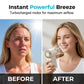 Turbo Handheld Fan with LED Display 6 Speeds 3000mAh Battery