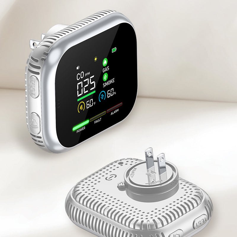 Portable Multi-Gas Alarm with LCD Display and Battery Backup