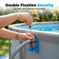 Above Ground Pool Pipe Holder Adjustable Rust-Resistant Hose Support Bracket