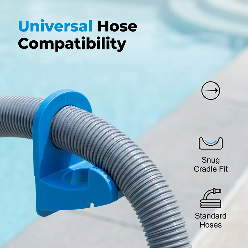Above Ground Pool Pipe Holder Adjustable Rust-Resistant Hose Support Bracket