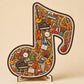 Wooden Musical Note Jigsaw Puzzle Handcrafted Brain Teaser