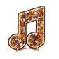 Wooden Musical Note Jigsaw Puzzle Handcrafted Brain Teaser